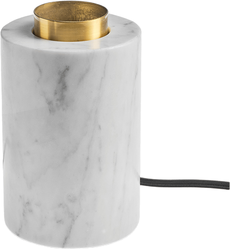 Marble bordsfot vit marmor, från Unison, i färgen White Matt.
