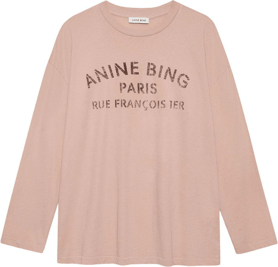 Ivan Long Sleeve Melrose Stencil, från Anine Bing, i färgen Pink.