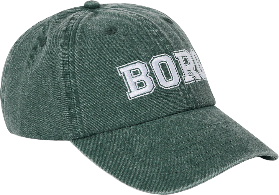 Borg Washed Bold Logo Cap, från Björn Borg, i färgen Mallard Green.
