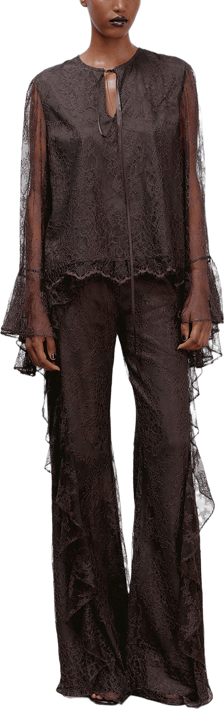 Jennifer Blouse, från Ida Sjöstedt, i färgen Dark Brown.