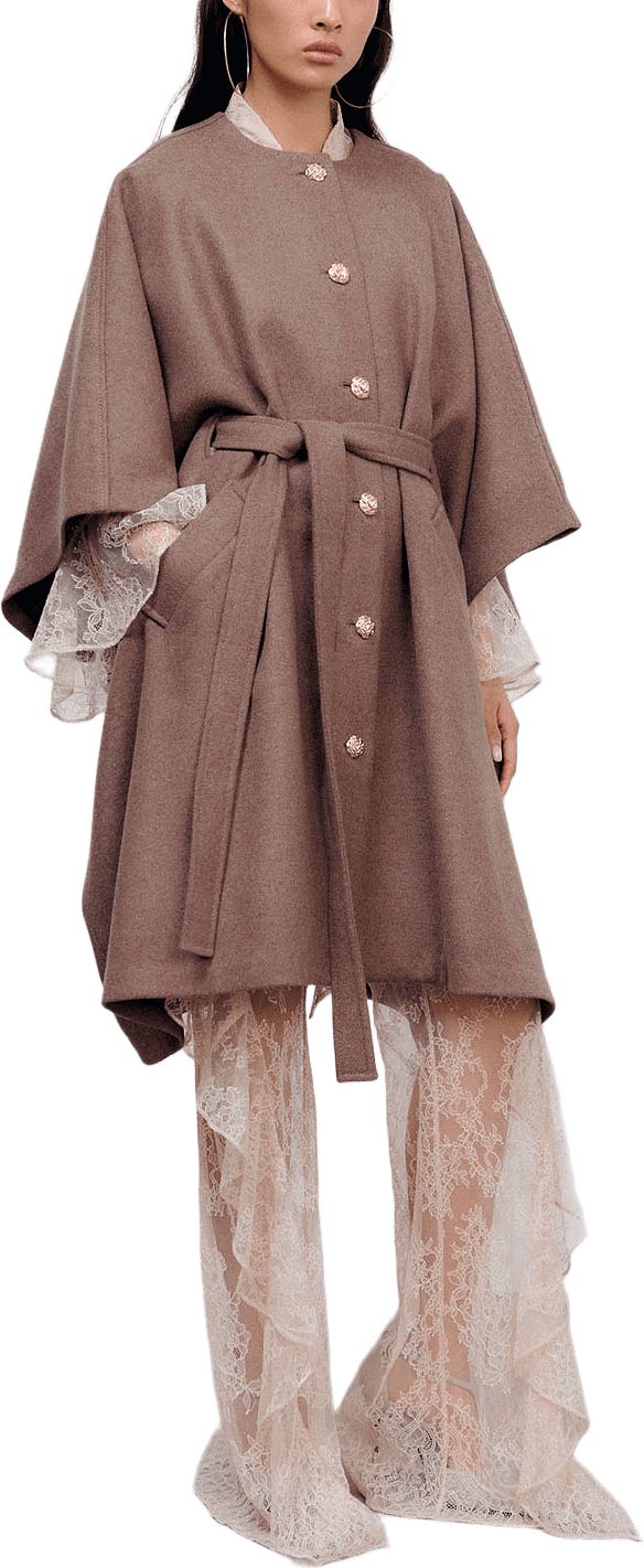 Hannah Cape Coat, från Ida Sjöstedt, i färgen Light Brown.