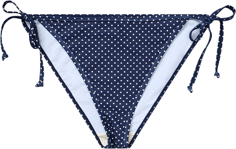 Polka Dot Baila Bikini Tanga, från Becksöndergaard, i färgen Navy Blue.