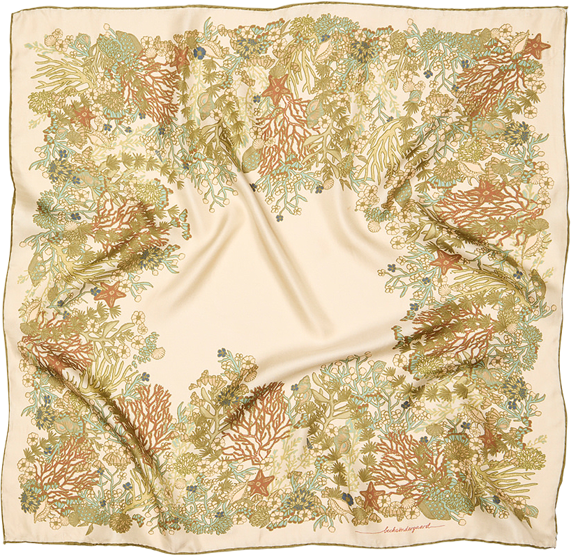 Corallo Sia Scarf, från Becksöndergaard, i färgen Green Moss.