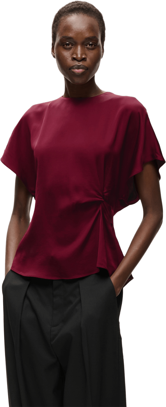Dafoja Top, från Inwear, i färgen Zinfandel.