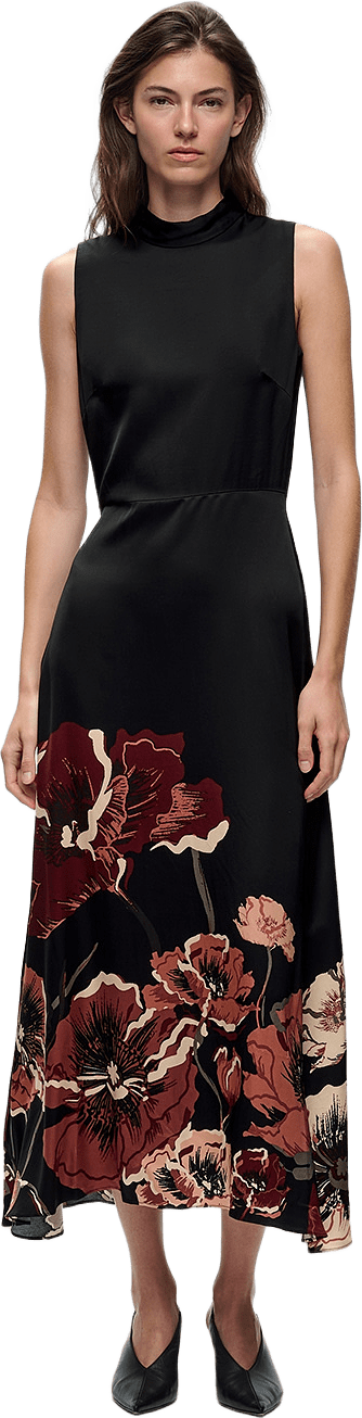 Zioma Sleeveless Dress, från Inwear, i färgen Rose Poppy Rose Placement.