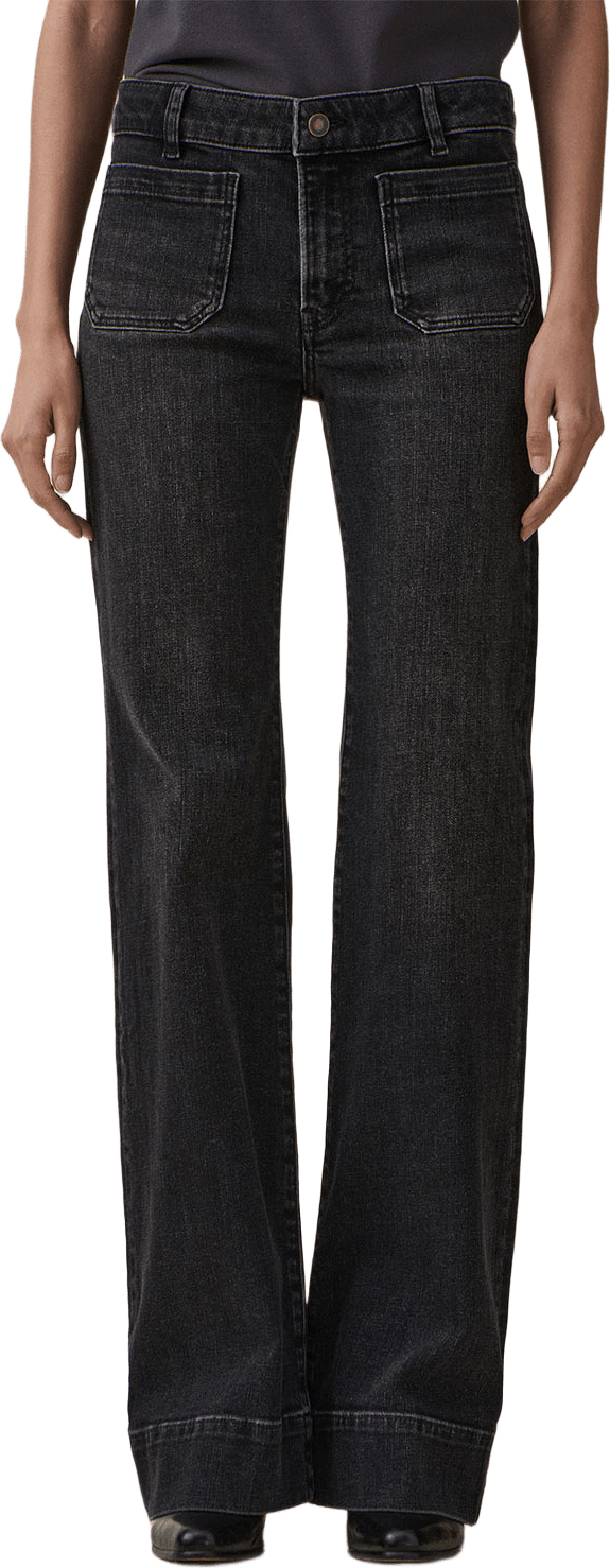 St Monica Low Jeans, från Jeanerica, i färgen Washed Black.