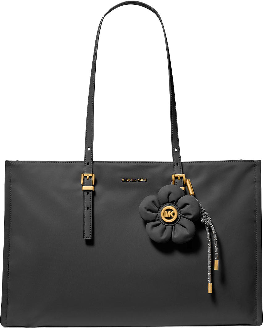 Zadie Lg Ew Mf Tz Tote W/ Charm, från Michael Kors, i färgen Black.