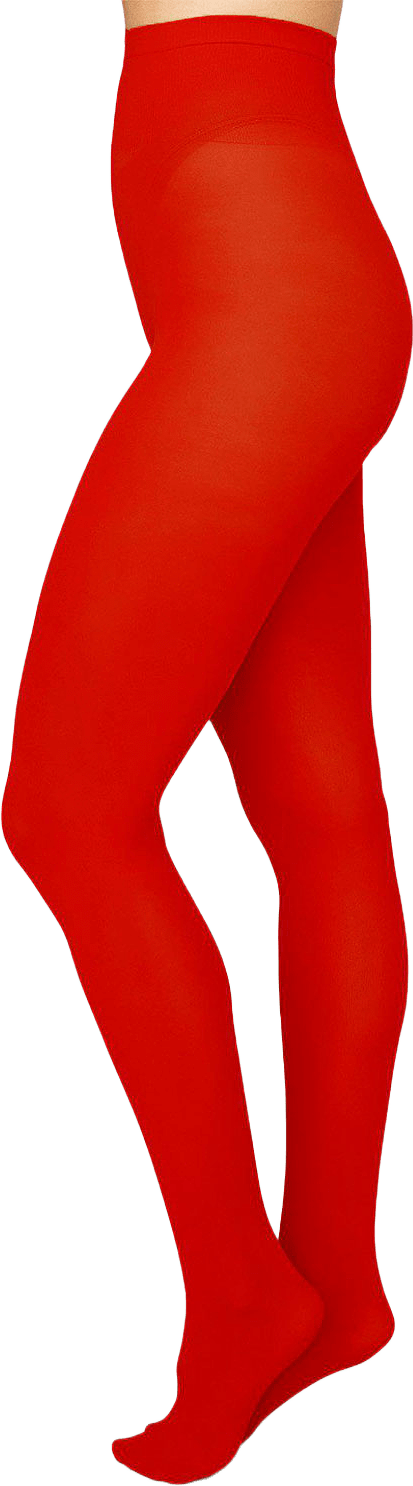 Olivia Premium tights 60 denier, från Swedish Stockings, i färgen Sharp Red.
