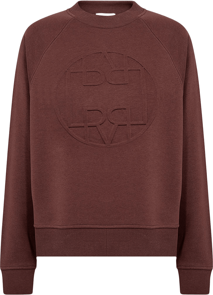 Nuka 11 Sweatshirt, från Leveté Room, i färgen Bitter Chocolate.
