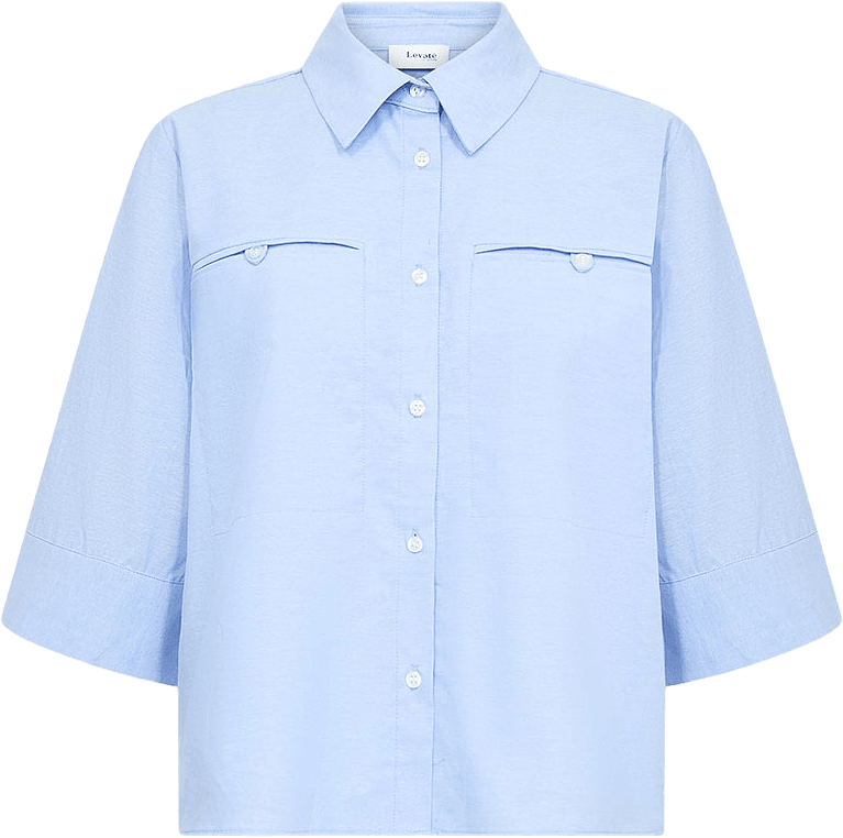 Sage 1 Shirt, från Leveté Room, i färgen Sky Blue.