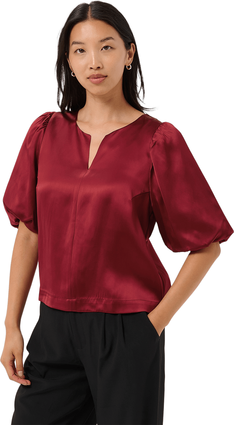 DunjaPW Blouse, från Part Two, i färgen Biking Red.