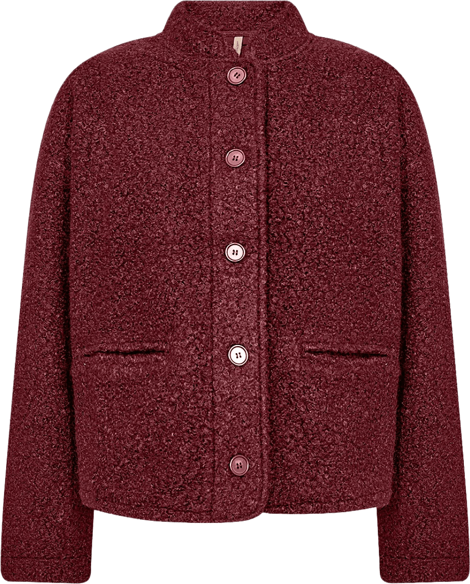 Sc-Shaima 1 Jacket, från Soyaconcept, i färgen Oxblood Red.