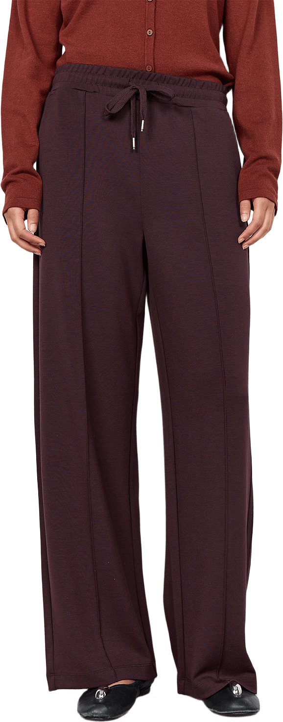 SC-Banu 265 Pants, från Soyaconcept, i färgen Chocolate Plum.