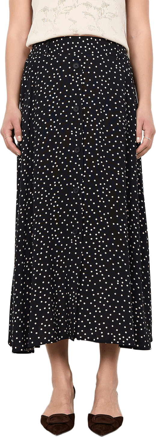 Gilda 3 Skirt, från Soyaconcept, i färgen Black Combi.