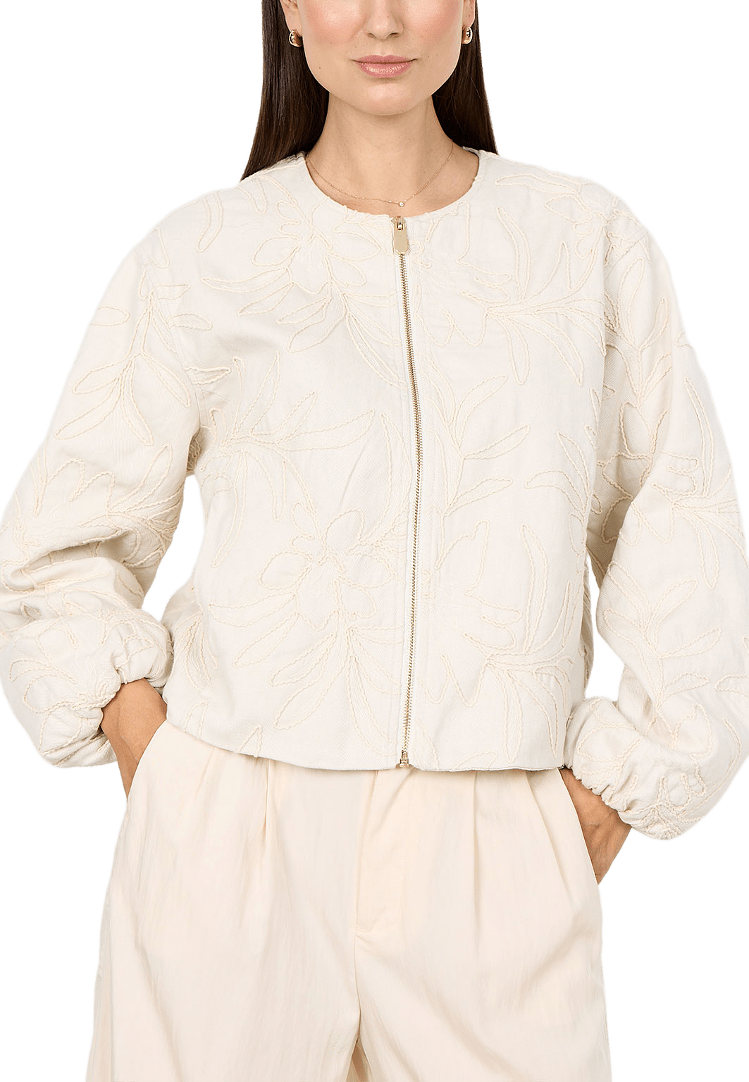 Gerda 2 Jacket, från Soyaconcept, i färgen Cream.