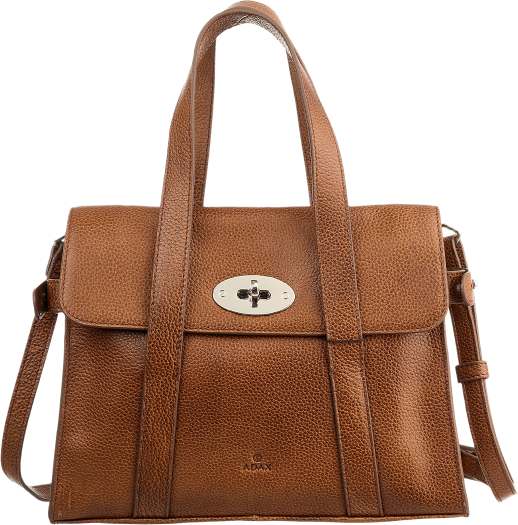Isabelle Handbag, från Adax, i färgen Caramel.