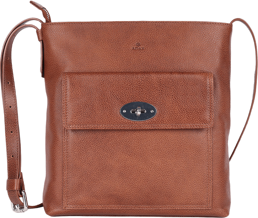 Birgitte Shoulder Bag, från Adax, i färgen Caramel.