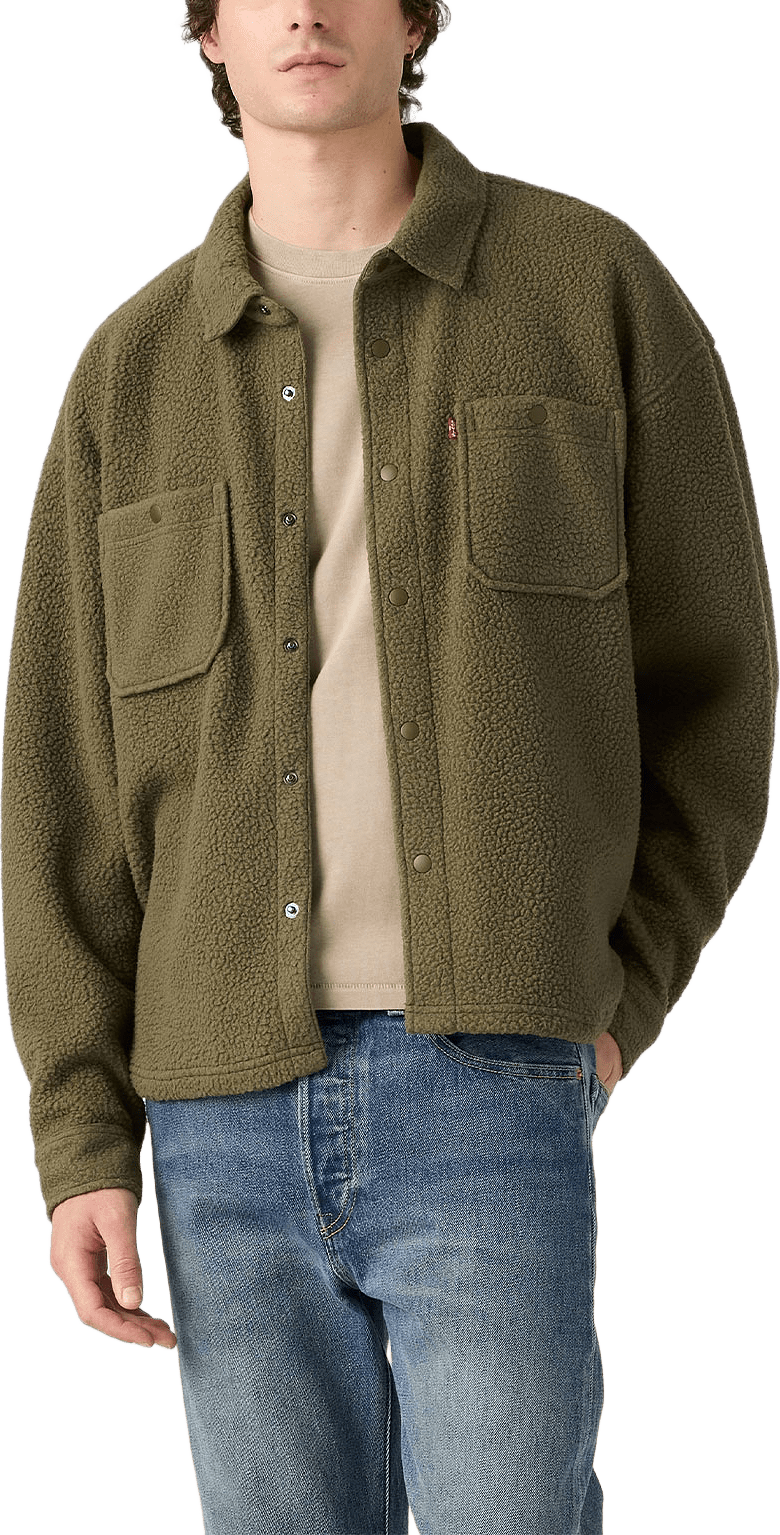 Sherpa Soft Worker Shirt, från Levi's, i färgen Greens.