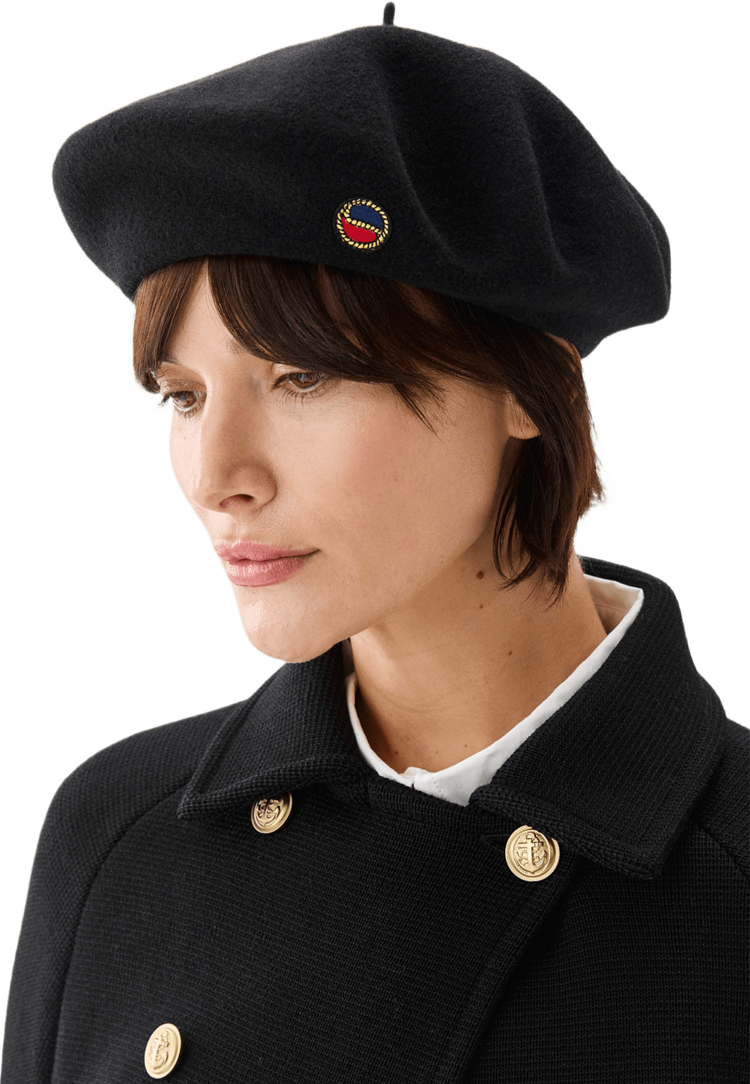 Beret Basker, från Busnel, i färgen Black.