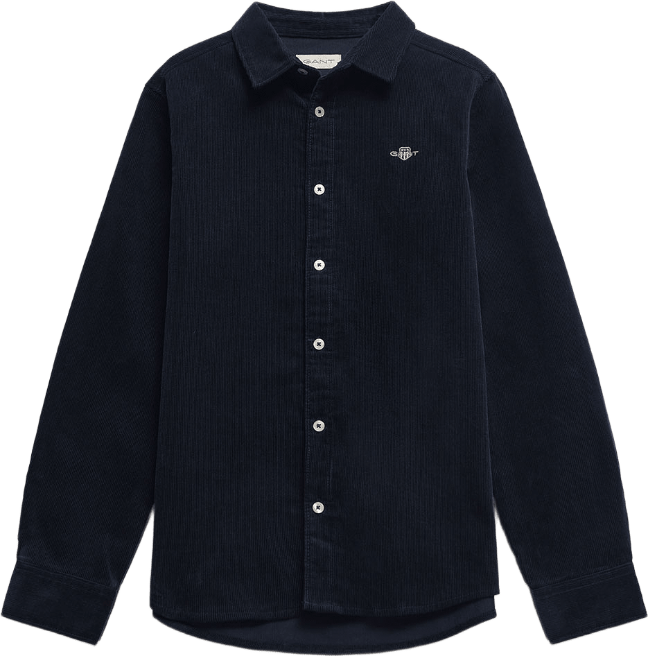 Shirts Corduroy LS Shirt, från GANT, i färgen Evening Blue.