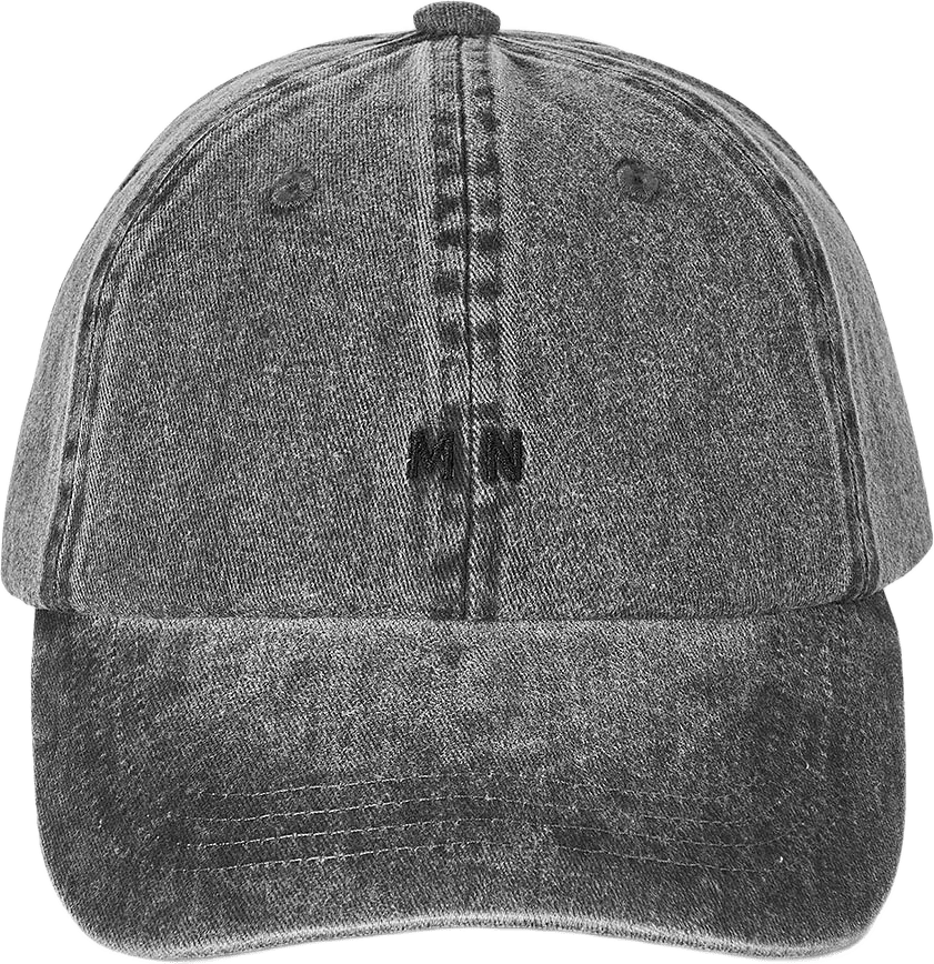 Washed Cotton Twill Coal Cap Headwear, från Mads Nørgaard, i färgen Black.