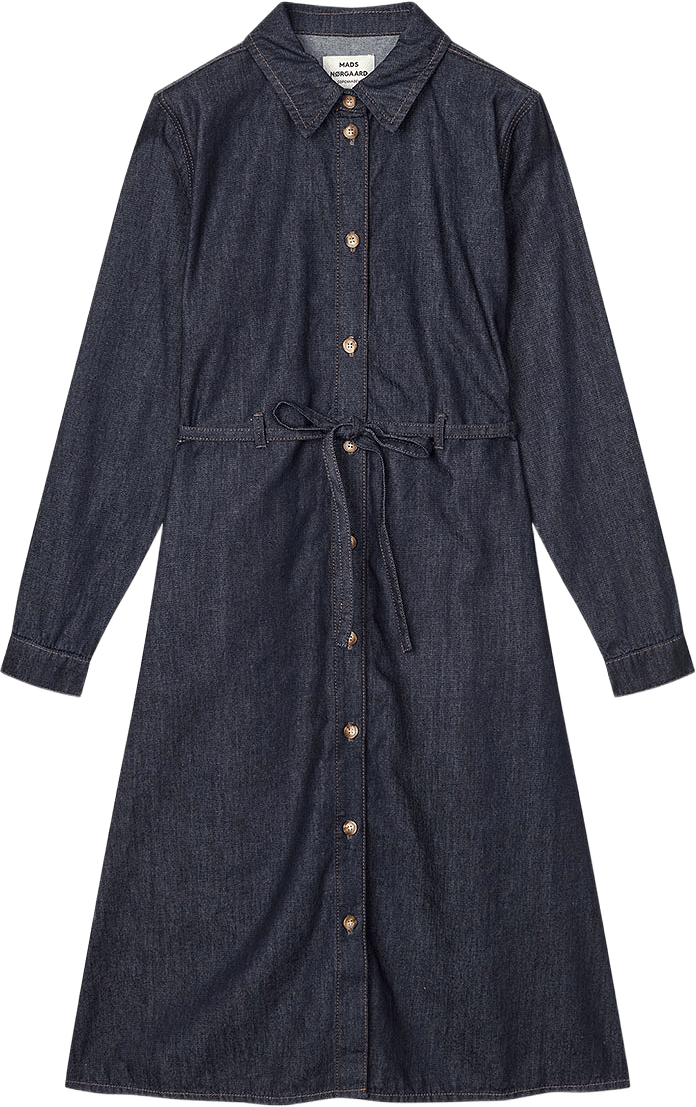 Cosy Denim Svanil Dress, från Mads Nørgaard, i färgen Rinse.