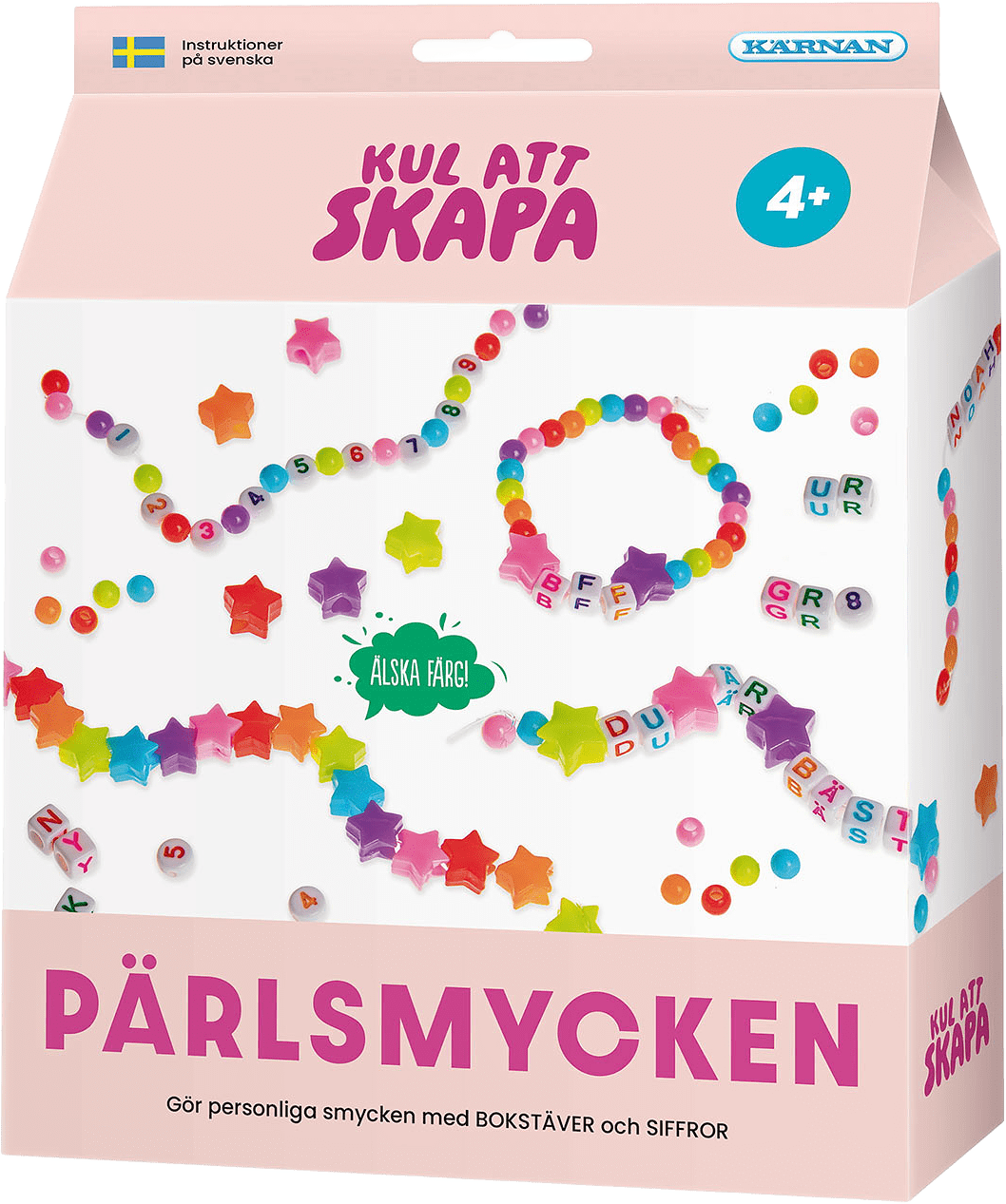 Kul Att Skapa Pärlsmycken M Bokstäver Och Siffror, från KÄRNAN.