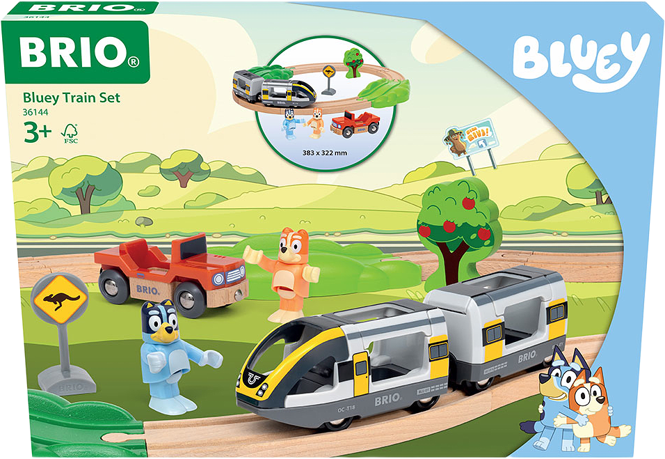 Bluey Train Set, från Brio, i färgen Mixed.