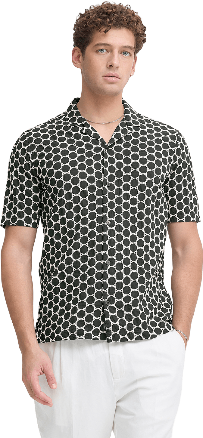 Samwell Ss Aoe Shirt, från Casual Friday, i färgen Dark Navy.