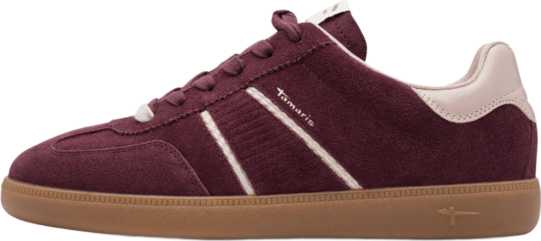 Sneakers, från Tamaris, i färgen Burgundy.