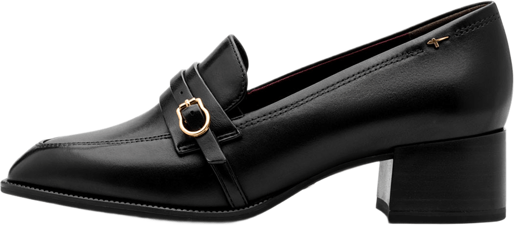 Heels, från Tamaris, i färgen Black Leather.