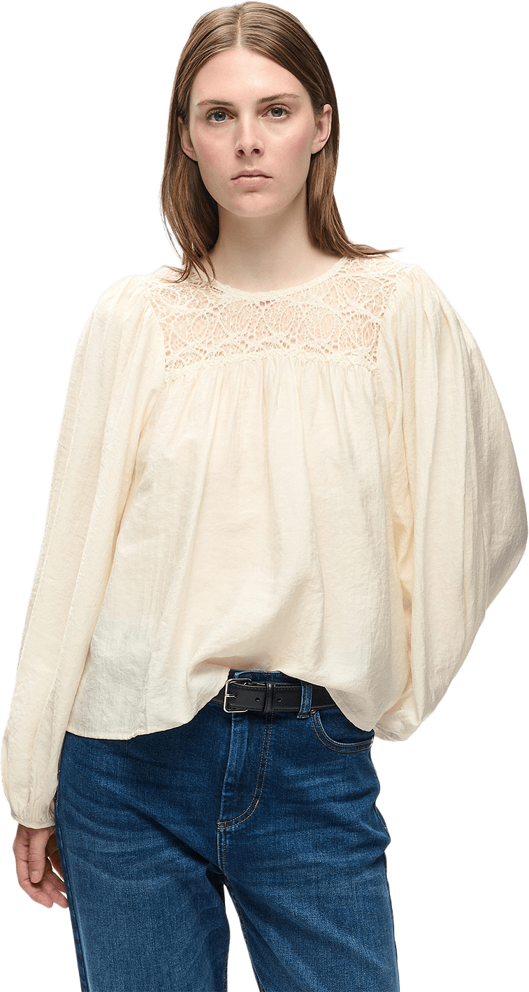SIBBYIW BLOUSE Shirt, från Inwear, i färgen Pearled Ivory.