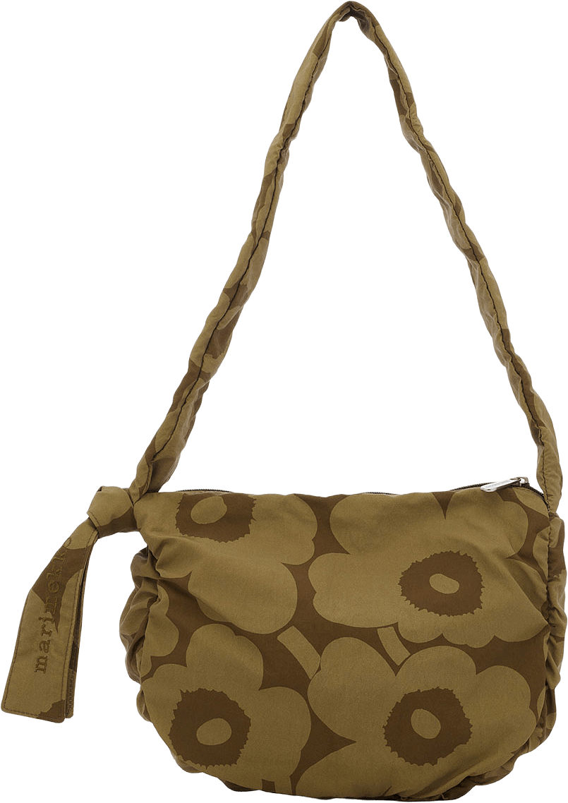 Utu M Unikko Shoulder-Bag, från Marimekko, i färgen Olive Green, Khaki Green.