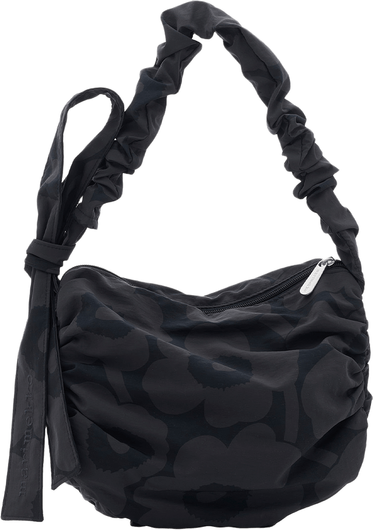 Utu M Unikko Shoulder-Bag, från Marimekko, i färgen Dark Grey, Black.