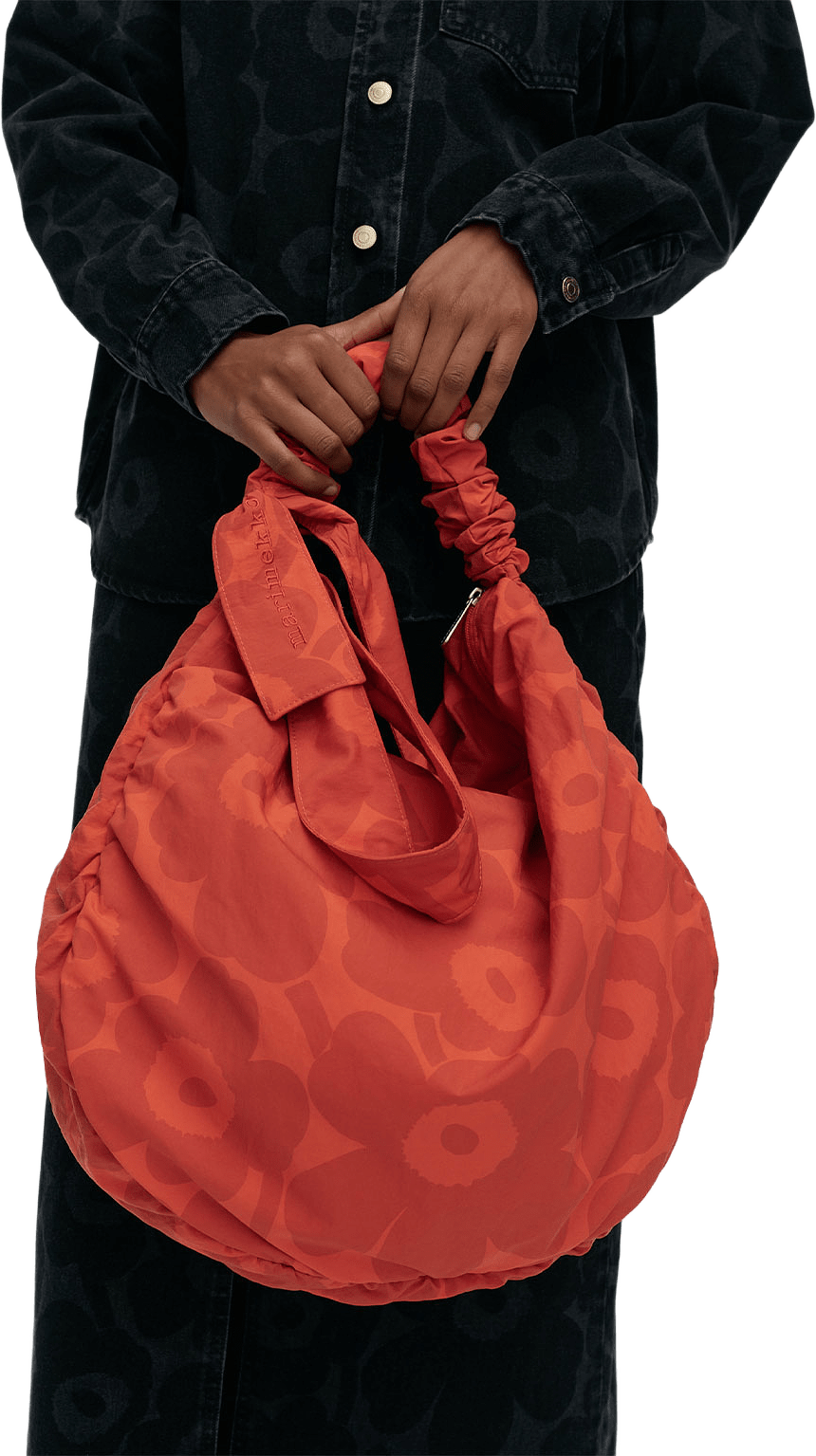 Utu L Unikko Shoulder-Bag, från Marimekko, i färgen Red, Dark Orange.