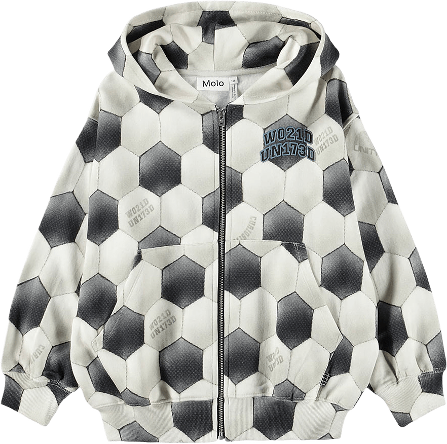 Mazz Hoodie, från Molo, i färgen Football Moon.
