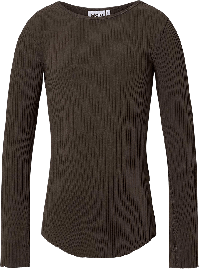 Rochelle T-shirt, från Molo, i färgen Bark Brown.