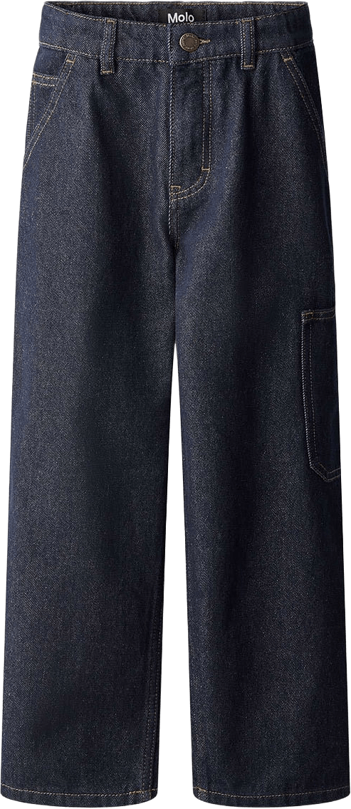 Archer pants, från Molo, i färgen Raw Denim Blue.