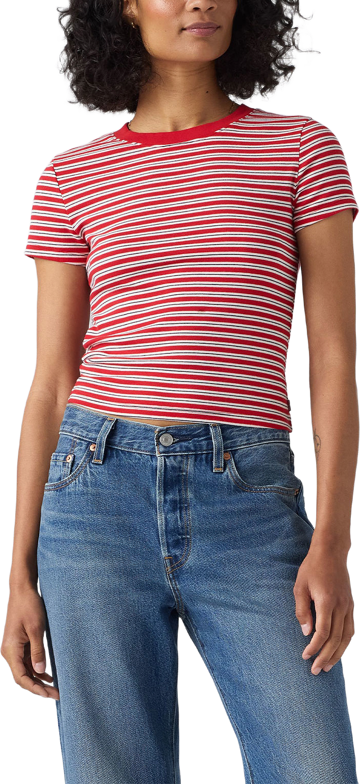 Essential Baby Tee, från Levi's, i färgen Reds.