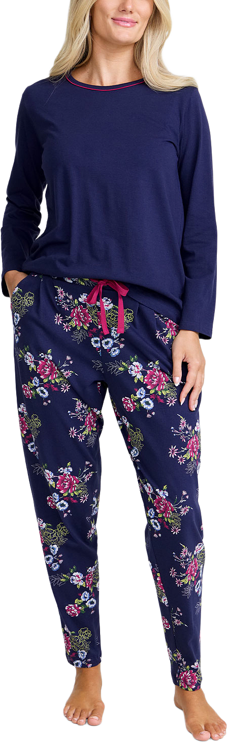 Pyjamas, från Damella, i färgen Navy/Pink.