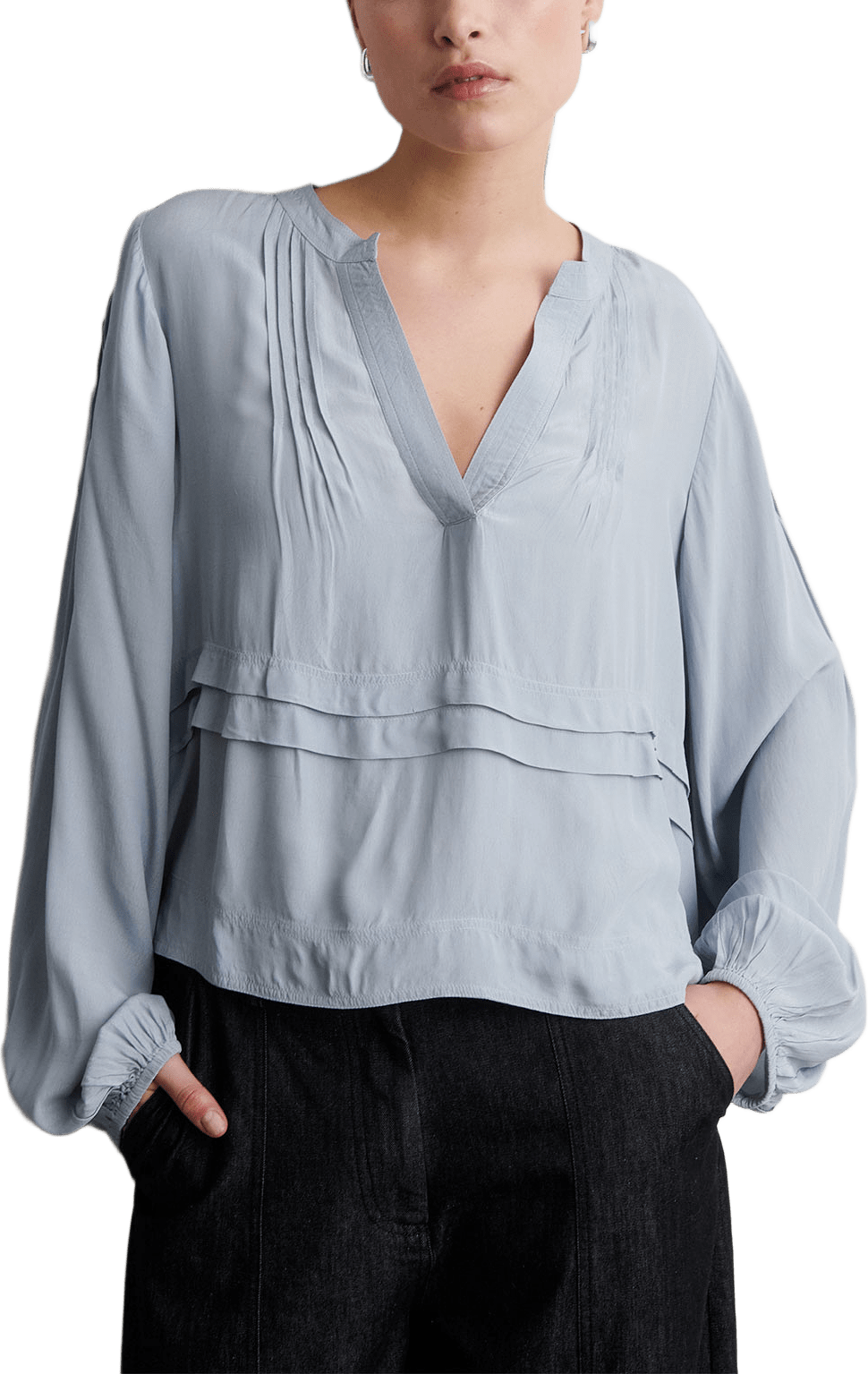 Olonne Blouse, från Second Female, i färgen Quarry.