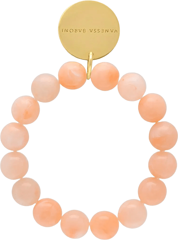 Mini Beads Flex Bracelet, från Vanessa Baroni, i färgen Peach Sorbet.