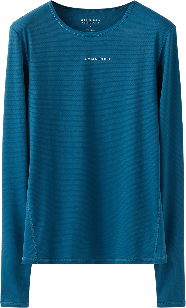 Jacquard LS Top, från Röhnisch, i färgen Legion Blue.