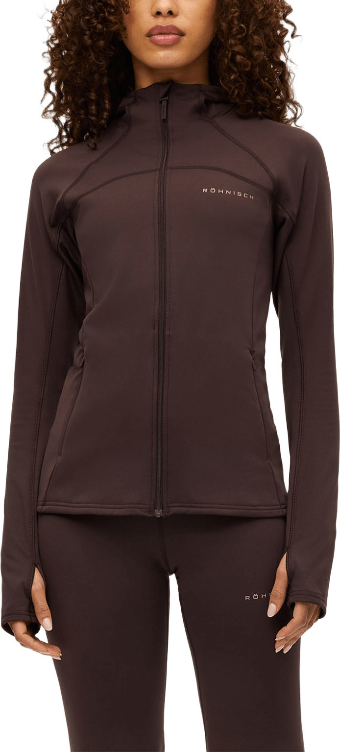 Thermaflow Hood Full Zip, från Röhnisch, i färgen Java.