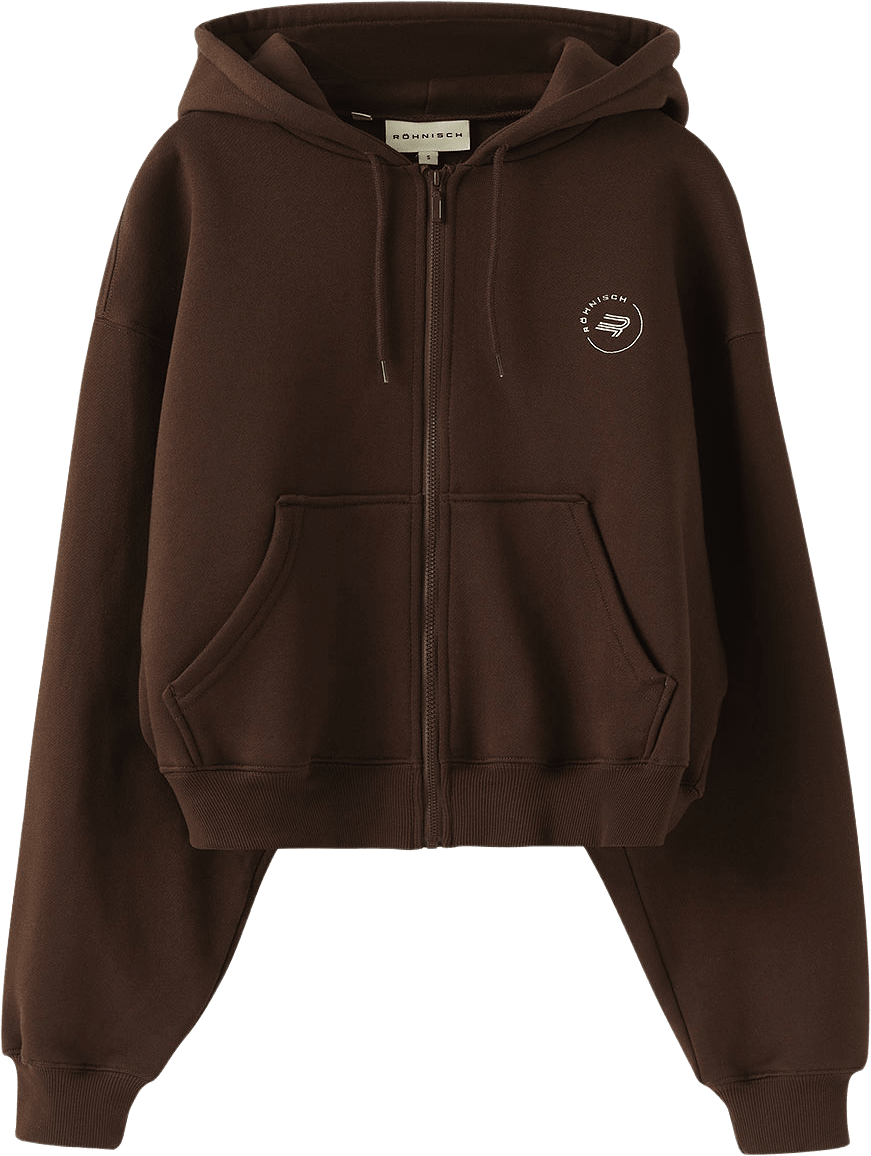 Base Sweat Full Zip Hoodie, från Röhnisch, i färgen Java.