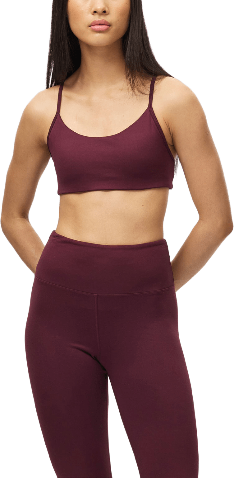 Smoothflex Strap Sportsbra, från Röhnisch, i färgen Winetasting.
