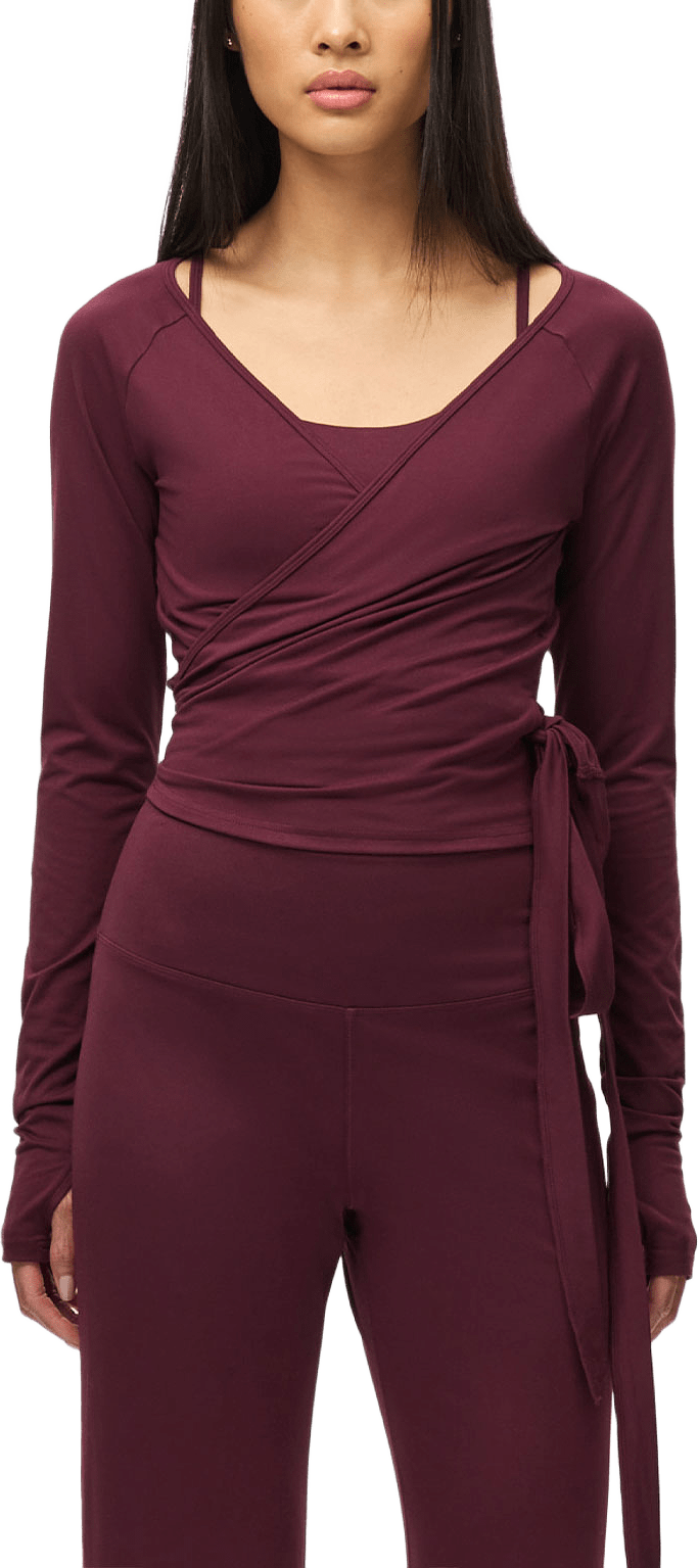 Smoothflex Wrap Top, från Röhnisch, i färgen Winetasting.