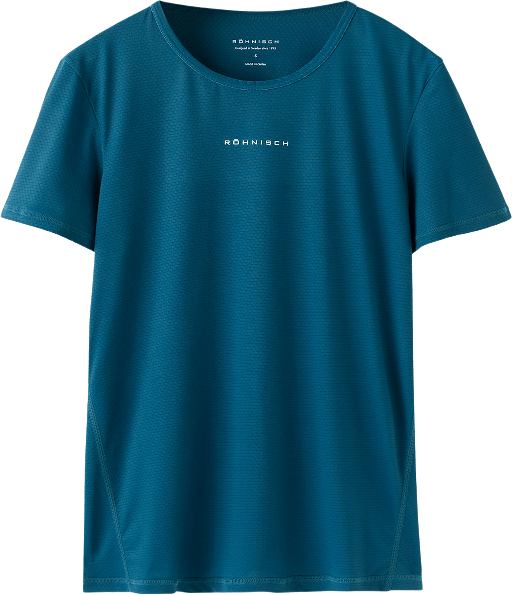 Jacquard SS Top, från Röhnisch, i färgen Legion Blue.