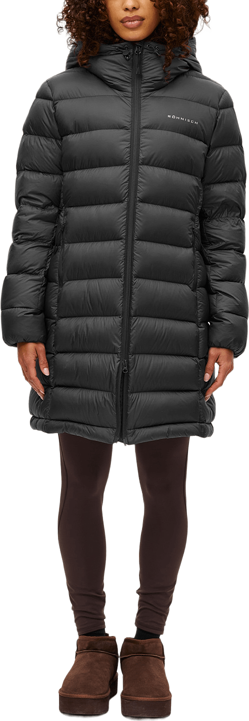 Nano Down Mid Coat, från Röhnisch, i färgen Black.