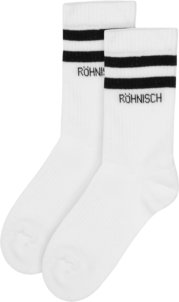 2-pack Sporty Sock, från Röhnisch, i färgen White.